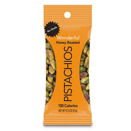 Wonderful Pistachios, No Shells, Honey Roasted, 0.75 oz
