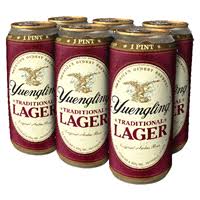 Yuengling Traditional Lager Beer 6 Pack 16 Fl. Oz. Can 4.5% Abv
